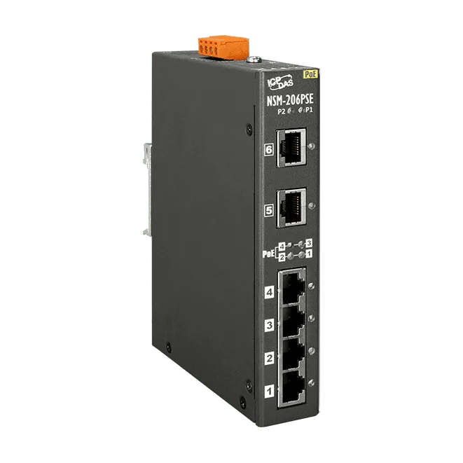 NSM-206PSE PoE PSE Ethernet Switch, 6-port Unmanaged 10/100 Mbps
