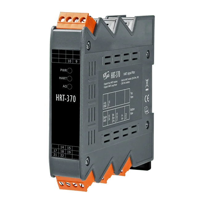 HRT-370 HART Signal Filter, 1-ch Analog Current Output with HART Bypass