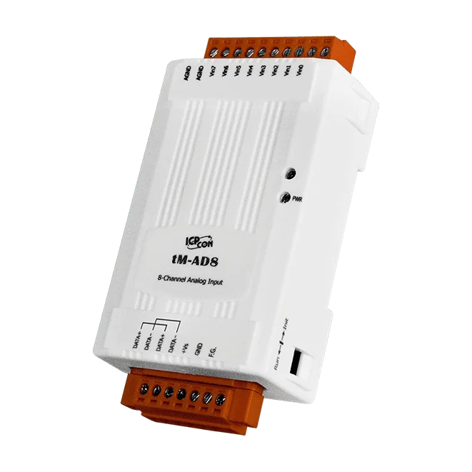 tM-AD8 8-Channel Isolated Analog Input Module, Voltage, RS-485