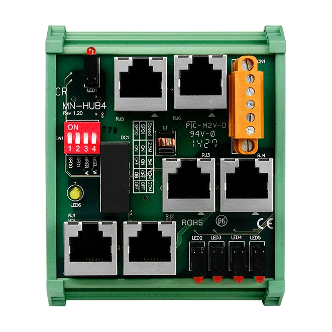 MN-HUB4 Distributed Motionnet 4-Port Hub Module, RJ-45 Jack