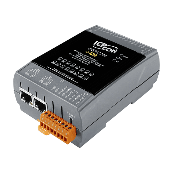 PET-7244 PoE Ethernet I/O Module, 8-ch DI/Counter and 8-ch DO
